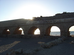 Aquaduct at Caesarea Maritima Israel